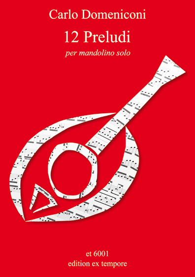 Cover of the score of 12 Preludes for solo mandolin