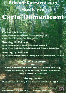 Carlo Domeniconi Februarkonzerte 2017 Carlo Domeniconi Februarkonzerte 2017