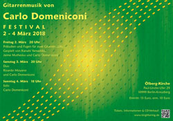Carlo Domeniconi Festival März 2018 in Berlin Carlo Domeniconi Festival März 2018 in Berlin