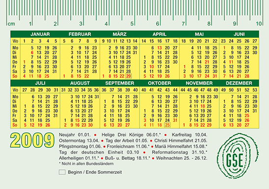 GSE Tashenkalender