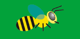 fleissige Biene Logo, Gestaltung von David John in Berlin