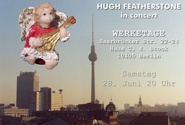 Hugh Featherstone Werketage concert flyer designed by David John Hugh Featherstone Werketage concert flyer designed by David John